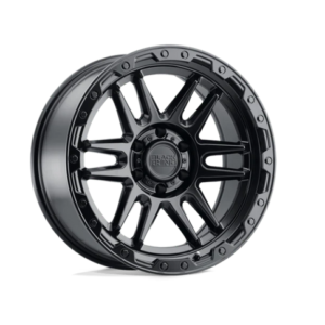 Llanta Black Rhino Apache 17x8.5 6x114.3 ET0 Matte Black/Black Bolts