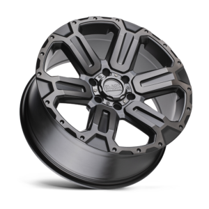 Llanta Black Rhino Wanaka 17x8.5 6x139.7 ET+12 Matte Gunmetal W/Brushe