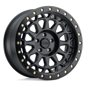 Llanta Black Rhino Primm 17x9 6x139.7 ET-12 Matte Black Brass Bolts