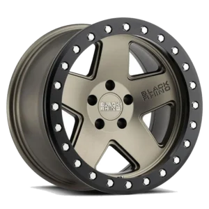 Llanta Black Rhino Crawler 17x8.5 6x139.7 ET0 Beadlock Matte Bronce