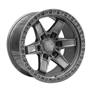 Llanta 4x4 diseño 018 17x9 6x139.7 ET-12 gris oscuro mate