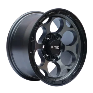 Llanta 4x4 diseño 008 17x9 6x139.7 ET0 gris oscuro mate, labio negro mate