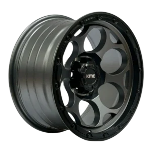 Llanta 4x4 diseño 008 17x9 6x139.7 ET0 gris mate, labio negro
