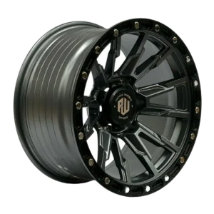 Llanta 4x4 diseño 036 17x9 6x139.7 ET0 gris mate, labio negro