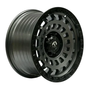 Llanta 4x4 diseño 047 17x9 6x139.7 ET0 gris mate, labio negro mate