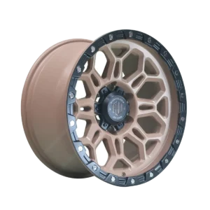 Llanta 4x4 diseño 013 17x9 6x139.7 ET0 arena mate, labio negro