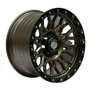 Llanta 4x4 diseño 044 17x9 6x139.7 ET0 bronce mate, labio negro