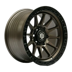 Llanta 4x4 diseño 022 17x9 6x139.7 ET0 bronce mate, labio negro