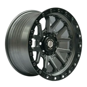 Llanta 4x4 diseño 006 17x9 6x139.7 ET0 gris mate, labio negro