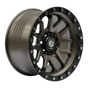 Llanta 4x4 diseño 006 17x9 6x139.7 ET0 bronce mate, labio negro