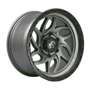Llanta 4x4 diseño 026 17x9 6x139.7 ET0 gris mate, labio negro