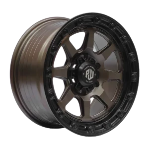 Llanta 4x4 diseño 010 17x8.5 6x139.7 ET+20 bronce mate, labio negro mate